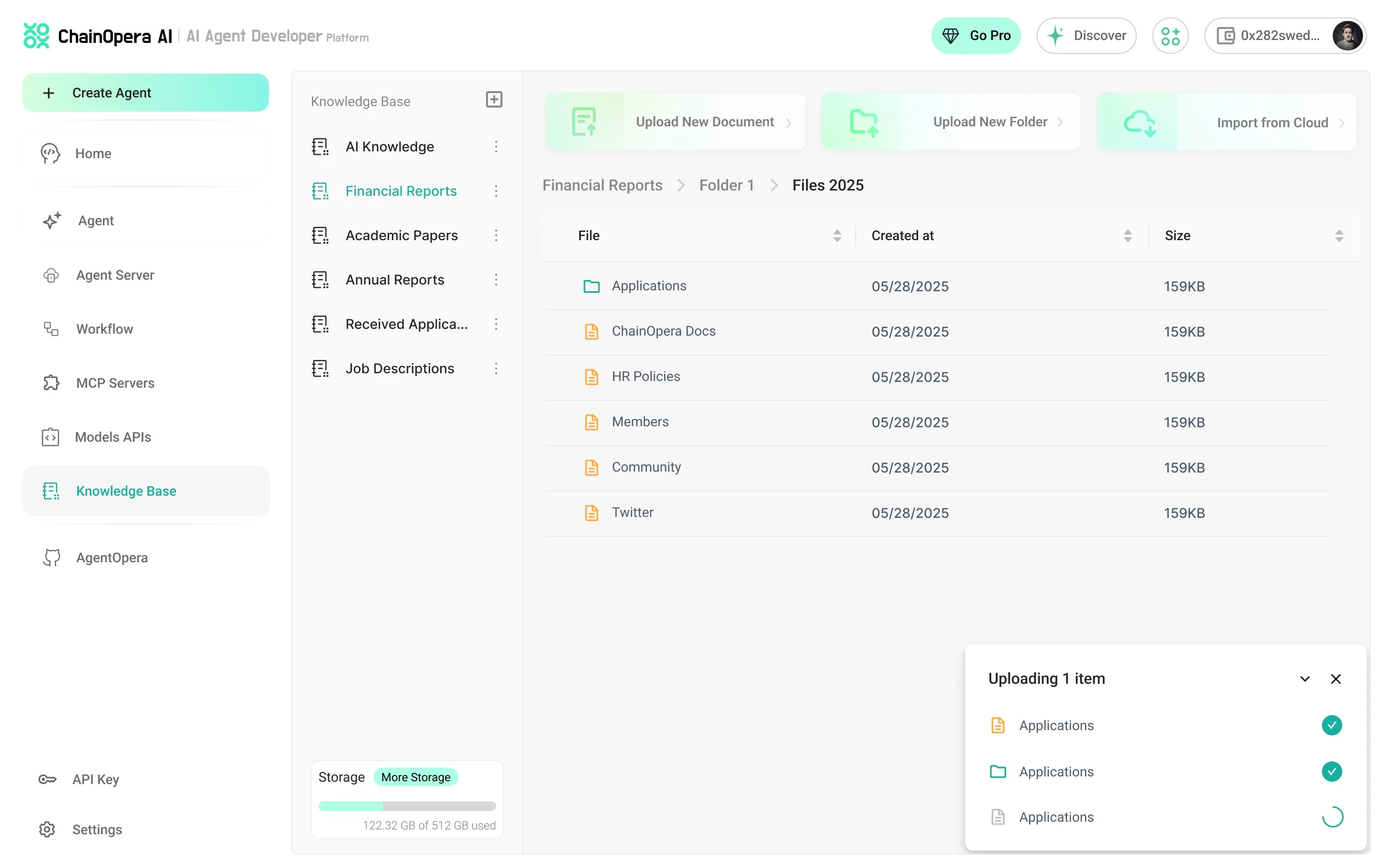 Agent Developer Platform – Knowledge Base