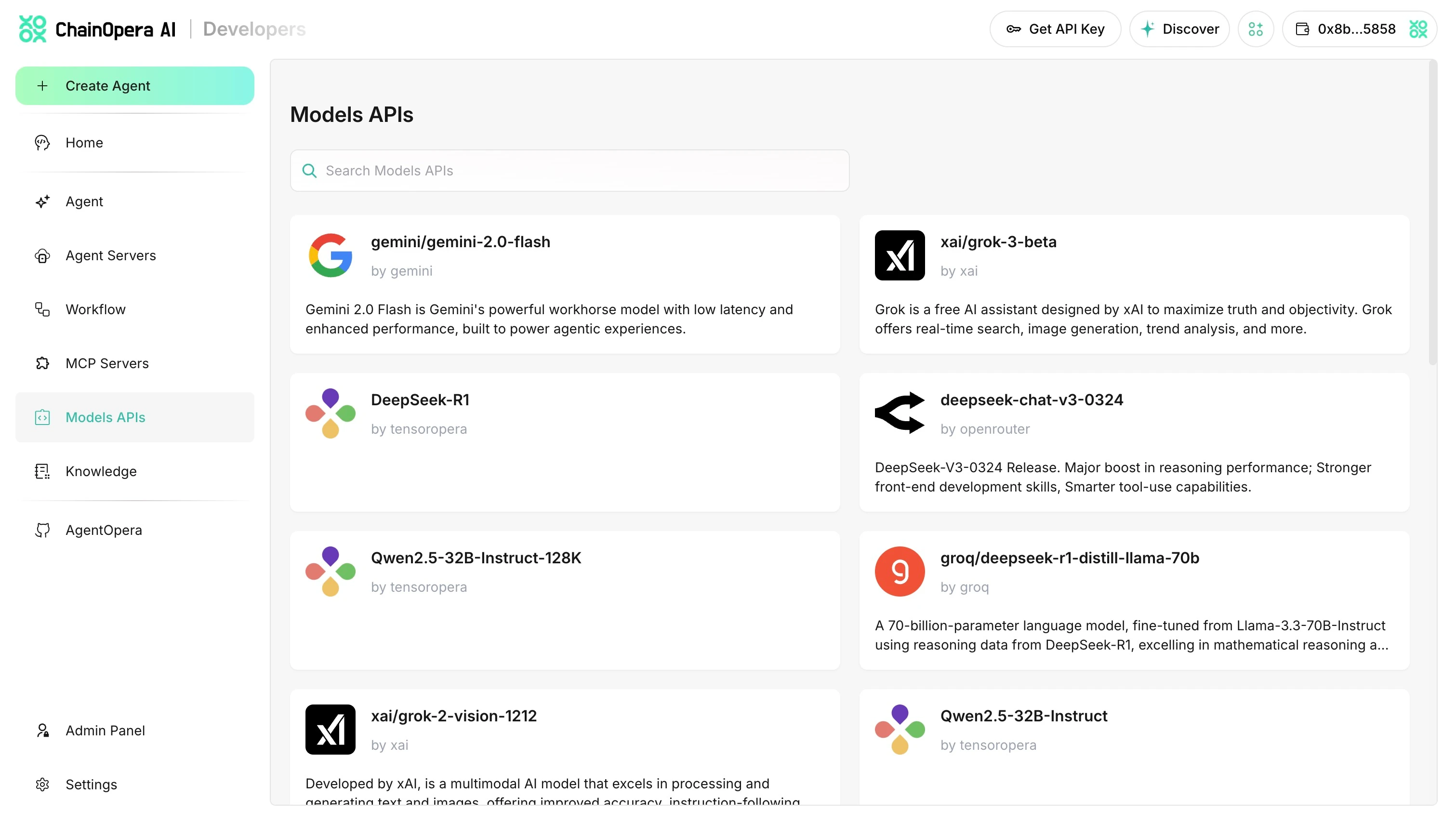 Agent Developer Platform - Decentralized Model APIs (Endpoints)